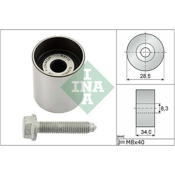 Schaeffler INA 532 0197 10 Umlenk-/Führungsrolle, Zahnriemen