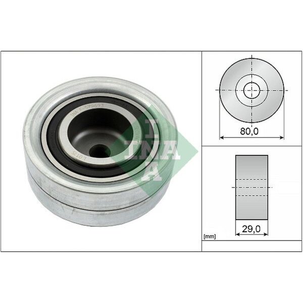 Schaeffler INA 532 0111 10 Umlenk-/Führungsrolle, Zahnriemen