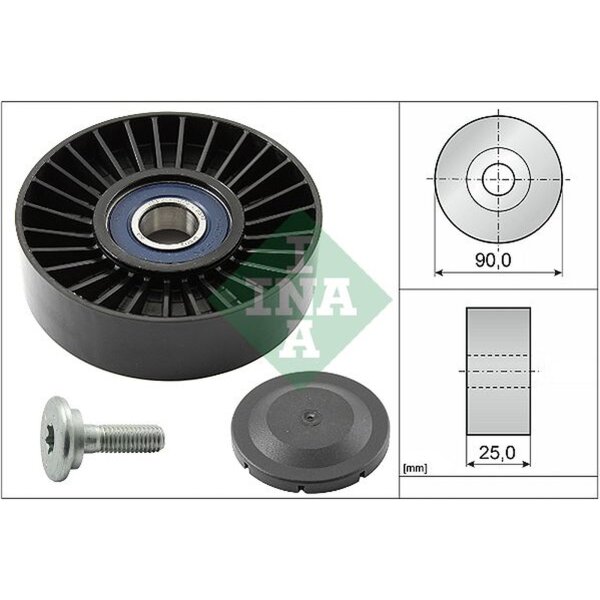 Schaeffler INA 532 0138 10 Umlenk-/Führungsrolle, Keilrippenriemen