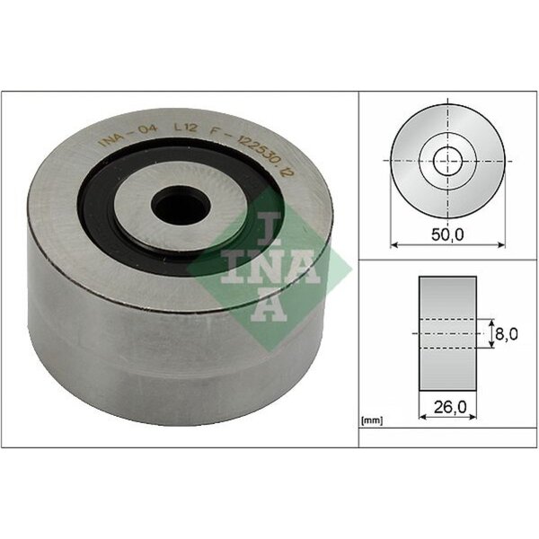 Schaeffler INA 532 0143 10 Umlenk-/Führungsrolle, Keilrippenriemen