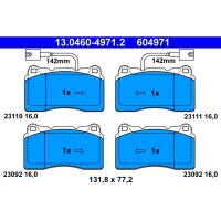 ATE 13.0460-4971.2 Bremsbelagsatz, Scheibenbremse