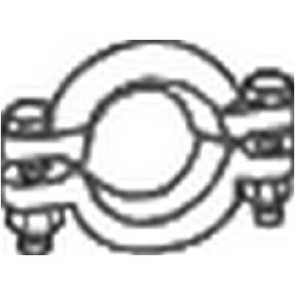 BOSAL 254-933 Klemmstück, Abgasanlage