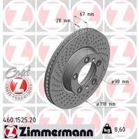 ZIMMERMANN 460.1525.20 Bremsscheibe