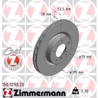 ZIMMERMANN 150.1290.20 Bremsscheibe