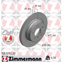 ZIMMERMANN 150.1292.20 Bremsscheibe