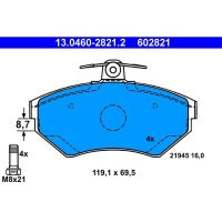 ATE 13.0460-2821.2 Bremsbelagsatz, Scheibenbremse