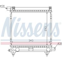 NISSENS 62551 Kühler, Motorkühlung