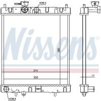 NISSENS 62954 Kühler, Motorkühlung