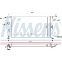 NISSENS 632851 Kühler, Motorkühlung