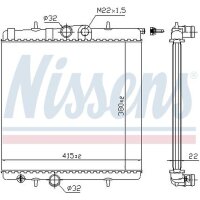 NISSENS 63708A Kühler, Motorkühlung