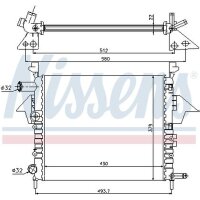 NISSENS 63856 Kühler, Motorkühlung