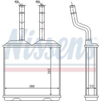 NISSENS 72634 Wärmetauscher, Innenraumheizung