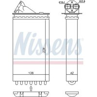 NISSENS 72655 Wärmetauscher, Innenraumheizung