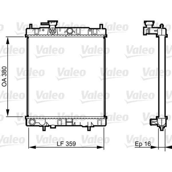 VALEO 731287 Kühler, Motorkühlung