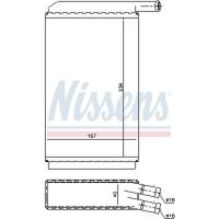 NISSENS 73940 Wärmetauscher, Innenraumheizung