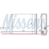 NISSENS 73984 Wärmetauscher, Innenraumheizung