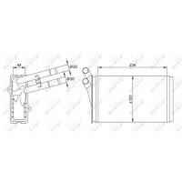 NRF 50524 Wärmetauscher, Innenraumheizung