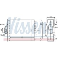 NISSENS 72657 Wärmetauscher, Innenraumheizung
