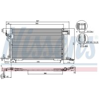 NISSENS 94313 Kondensator, Klimaanlage