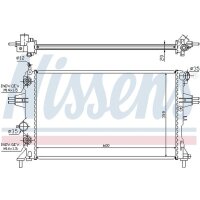 NISSENS 632461 Kühler, Motorkühlung