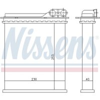 NISSENS 73363 Wärmetauscher, Innenraumheizung