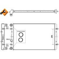 NRF 509529 Kühler, Motorkühlung