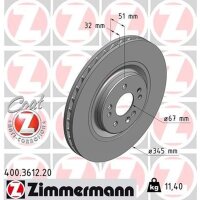 ZIMMERMANN 400.3612.20 Bremsscheibe