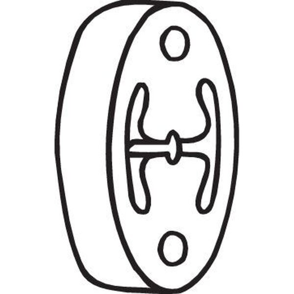 BOSAL 255-215 Halter, Abgasanlage