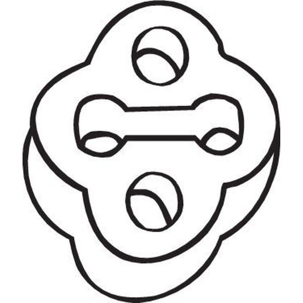 BOSAL 255-507 Halter, Abgasanlage
