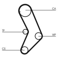 CONTINENTAL CTAM CT999 Zahnriemen