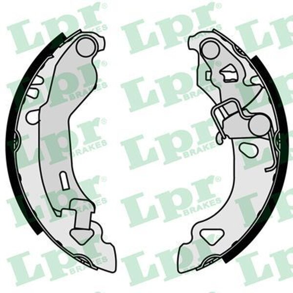 LPR 07080 Bremsbackensatz
