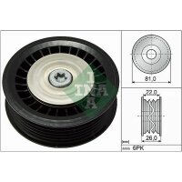 Schaeffler INA 532 0678 10 Umlenk-/Führungsrolle,...