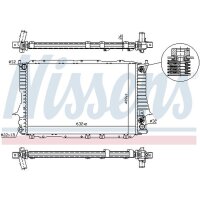 NISSENS 60476 Kühler, Motorkühlung