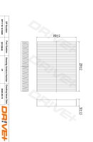 DR!VE+ DP1110.12.0040 Filter, Innenraumluft