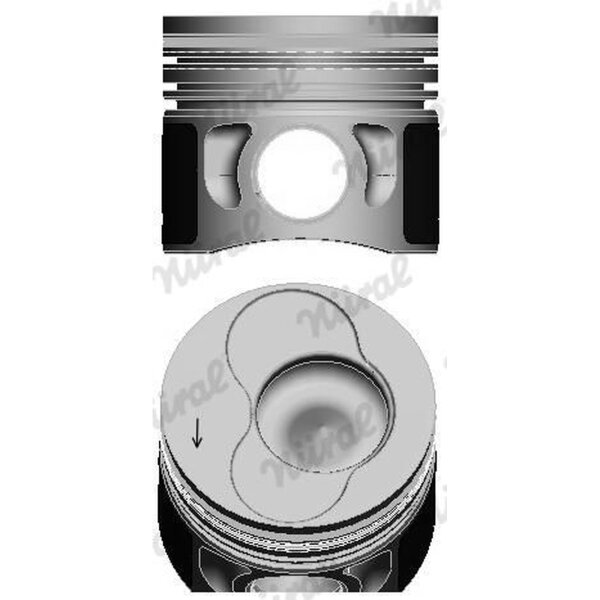 NÜRAL 87-114900-25 Kolben
