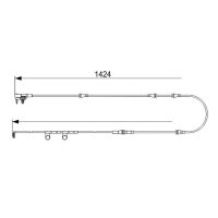 BOSCH 1 987 473 581 Warnkontakt, Bremsbelagverschleiß
