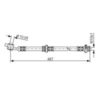 BOSCH 1 987 476 135 Bremsschlauch