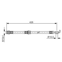 BOSCH 1 987 476 166 Bremsschlauch