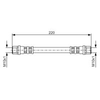 BOSCH 1 987 476 203 Bremsschlauch
