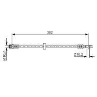 BOSCH 1 987 476 696 Bremsschlauch
