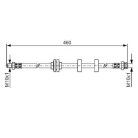 BOSCH 1 987 476 972 Bremsschlauch