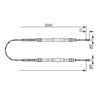 BOSCH 1 987 477 115 Seilzug, Feststellbremse