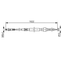 BOSCH 1 987 477 167 Seilzug, Feststellbremse