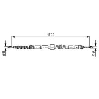 BOSCH 1 987 477 733 Seilzug, Feststellbremse