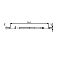 BOSCH 1 987 477 774 Seilzug, Feststellbremse