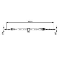BOSCH 1 987 477 980 Seilzug, Feststellbremse
