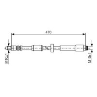 BOSCH 1 987 481 004 Bremsschlauch