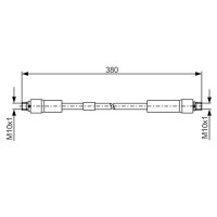 BOSCH 1 987 481 324 Bremsschlauch