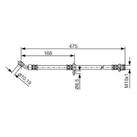 BOSCH 1 987 481 327 Bremsschlauch