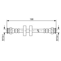 BOSCH 1 987 481 581 Bremsschlauch